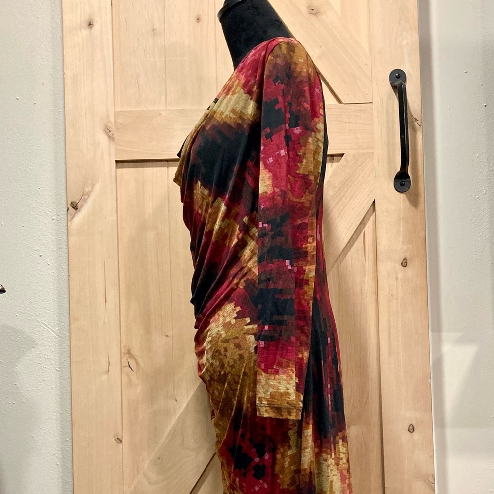Coldwater Creek Multicolor Women's Dress Long Sleeve L 14-16 - Picture 7 of 13